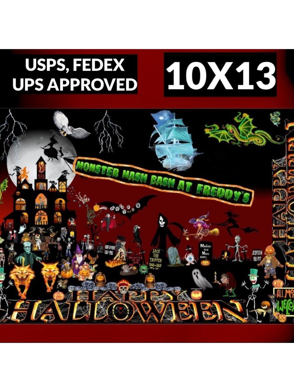 50 10X13 Poly Mailers HALLOWEEN Envelopes PRICE FIRM Fall - Picture 10 of 12